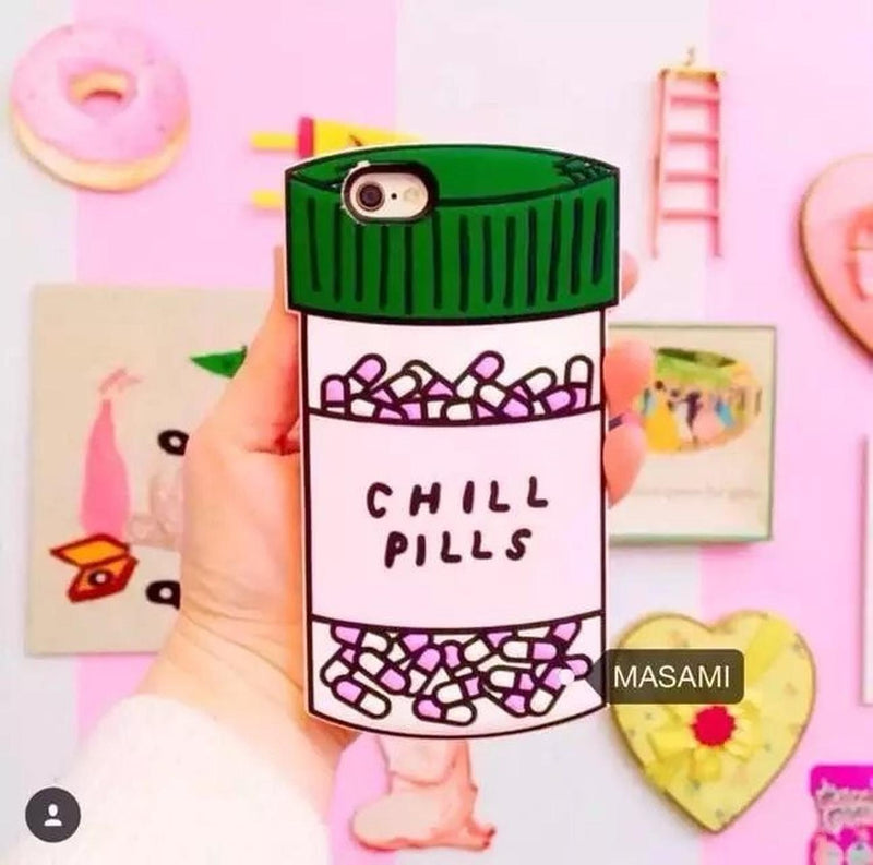 Funda Chill Pills Para iPhone Galaxy Dama Hombre Mujer Relax