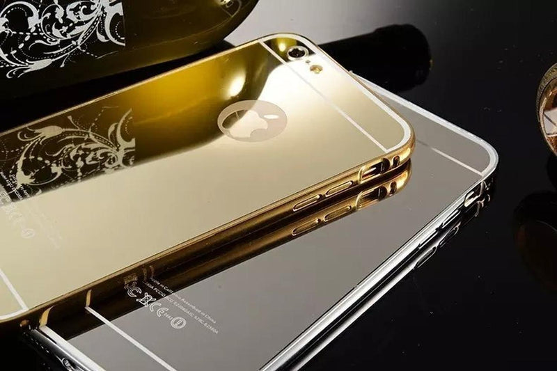 Case Para iPhone De Aluminio Espejo Bumper Resistente Uso Rudo Metal Funda Hombre Mujer Dama Caballe