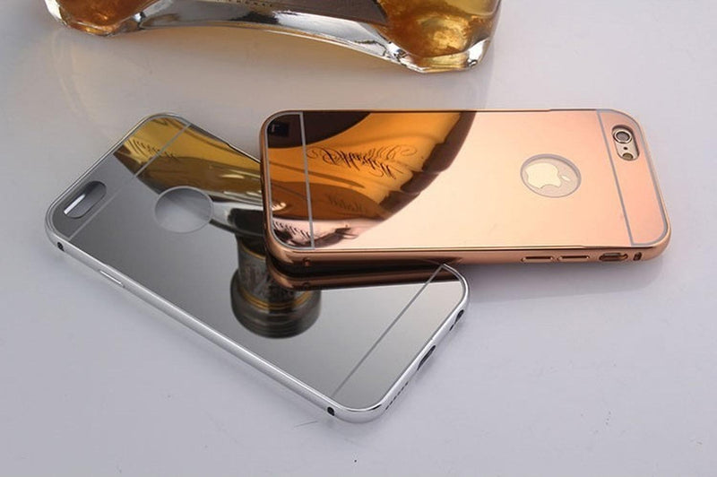 Case Para iPhone De Aluminio Espejo Bumper Resistente Uso Rudo Metal Funda Hombre Mujer Dama Caballe