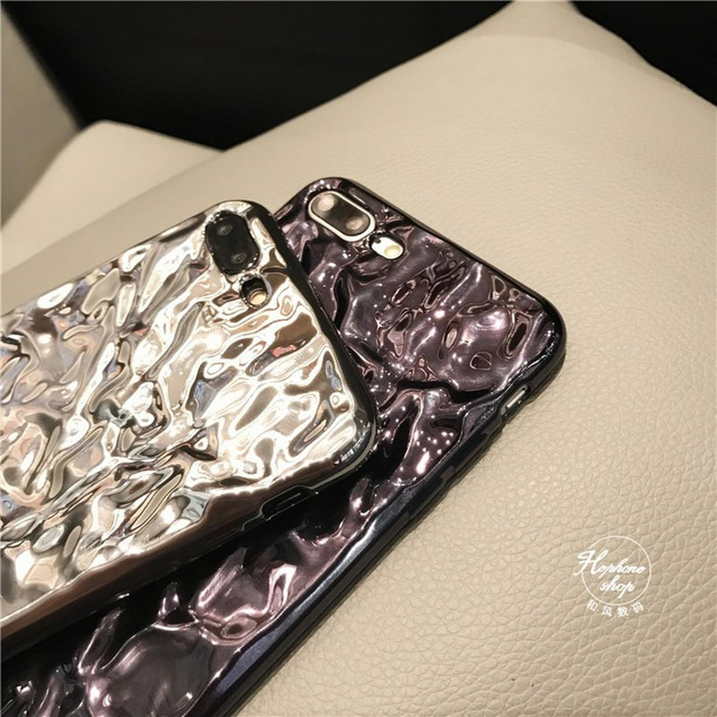 Funda Para iPhone Aluminio Plastico Mujer Case Protetor 3d