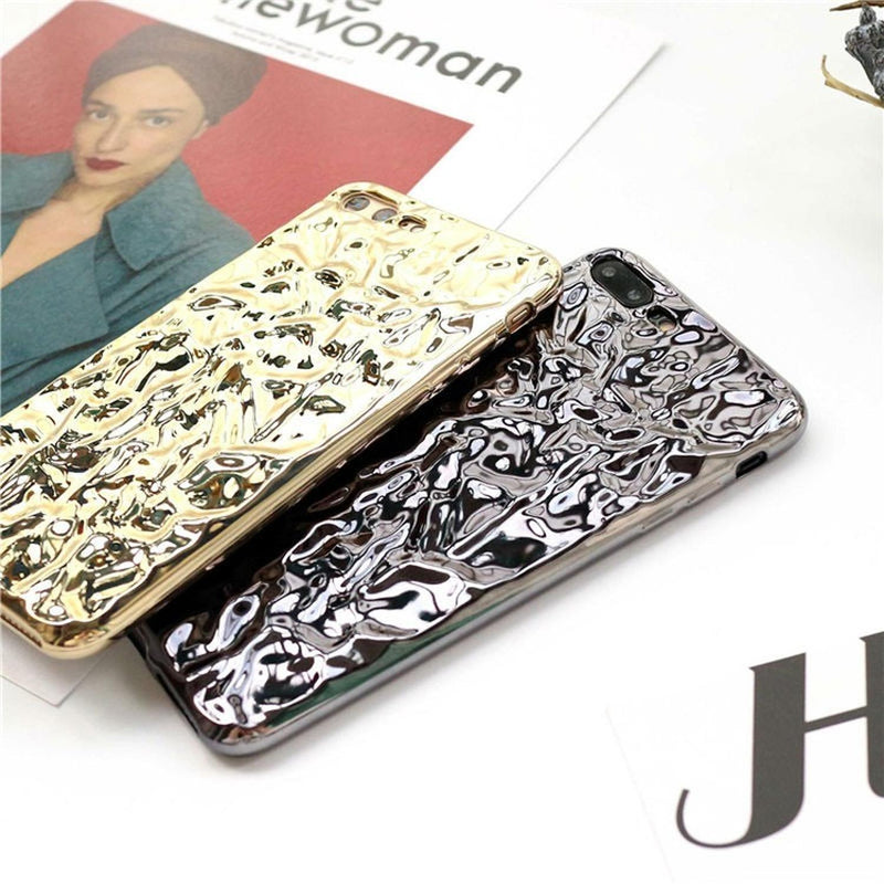 Funda Para iPhone Aluminio Plastico Mujer Case Protetor 3d