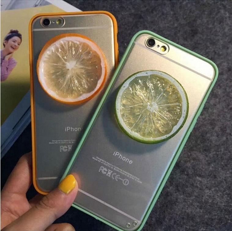 Funda Bumper Con Fruta iPhone 5 5s Se 6 6s Plus Lima