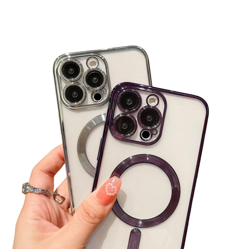 Funda Magnetica de Goma para iPhone 11 Pro Max + Mica Case