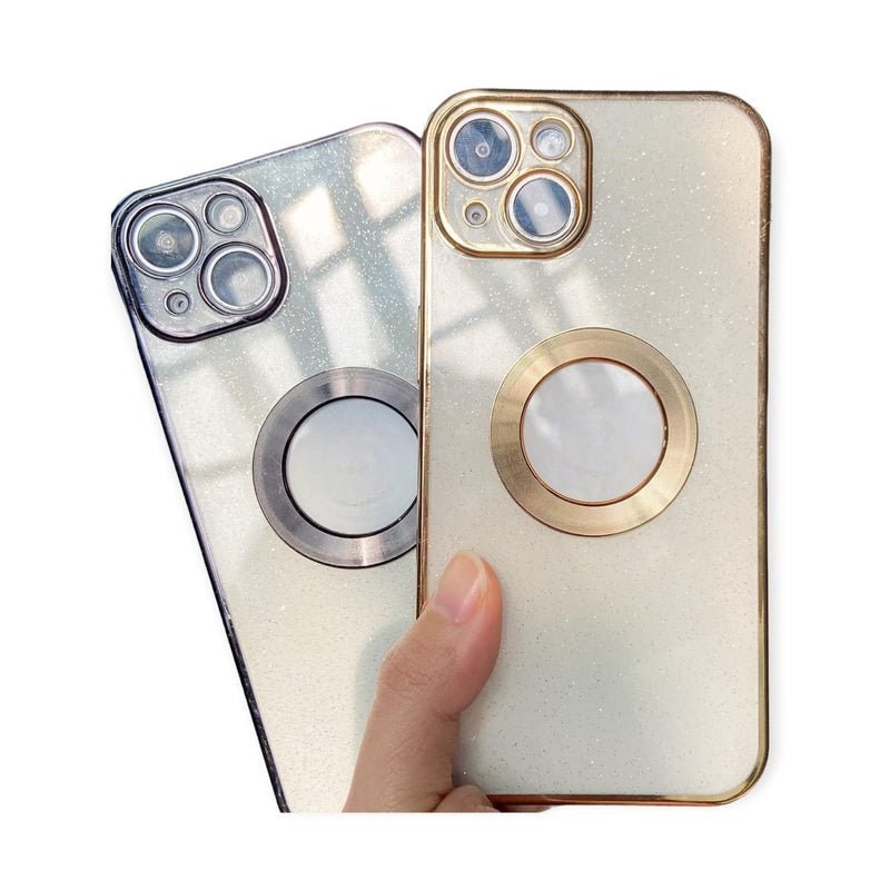 Funda Lujo Goma para iPhone 13 Pro Max + Mica Elegante Case