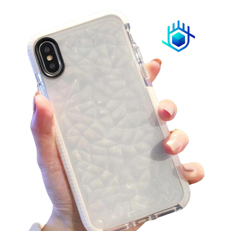 Funda Diamantes Relieve para iPhone 14 Pro Max + Mica Case