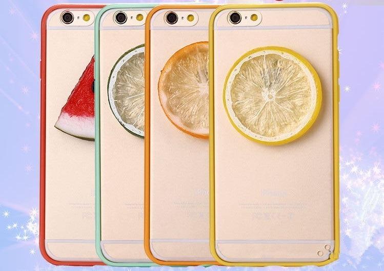 Funda Bumper Con Fruta iPhone 5 5s Se 6 6s Plus Lima