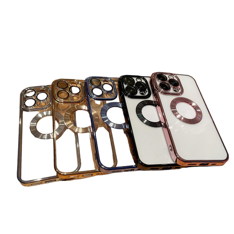 Funda de Lujo Goma para iPhone 8/7 Plus + Mica Case Elegante